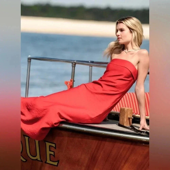 Altar'd State Red Alisha Maxi Dress NWT - Picture 7 of 8